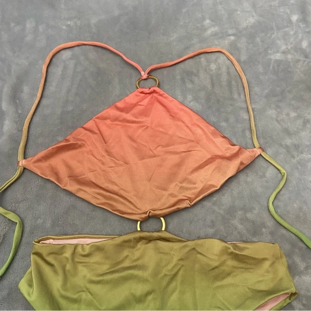 New! Baobab Kira Cut-Out Ombré Gradient One-Piece Swimsuit 27684
